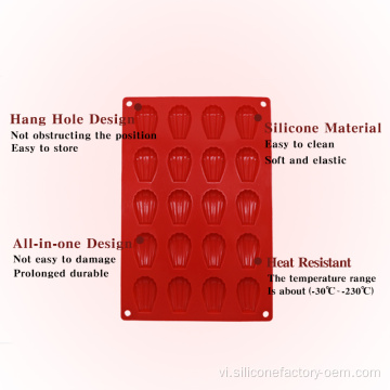 Silicone nhỏ vỏ bánh sô cô la